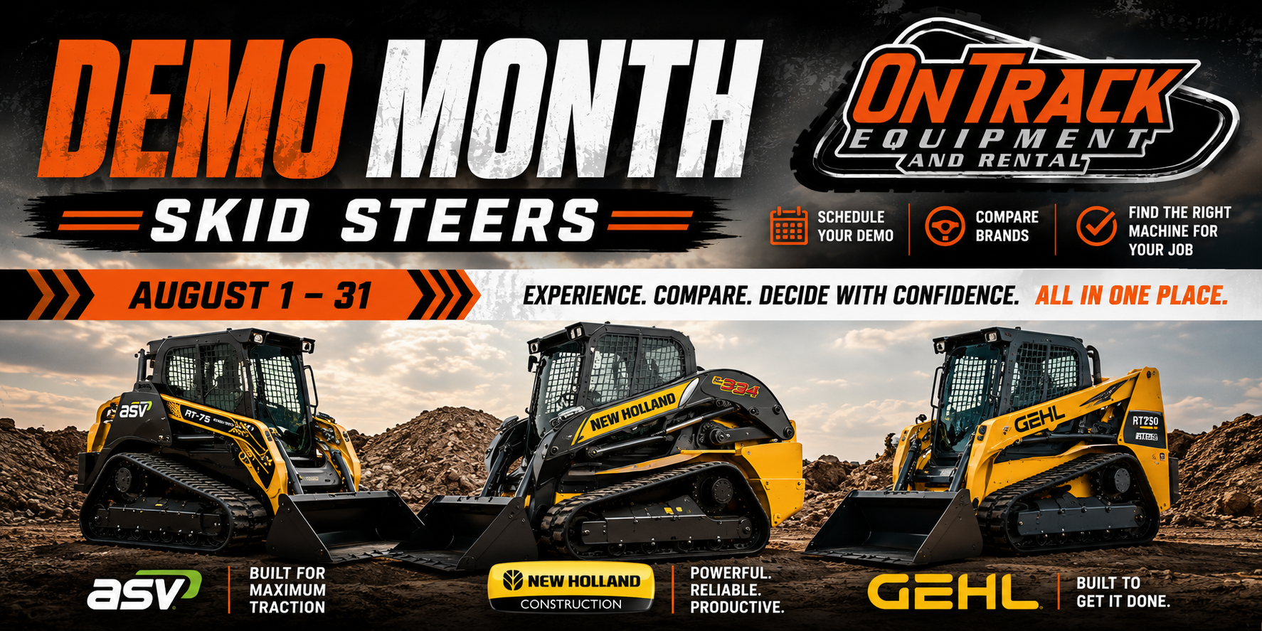 Read more about the article Demo Compact Track Loaders in Weatherford, TX | Demo Month at On Track Equipment & Rental